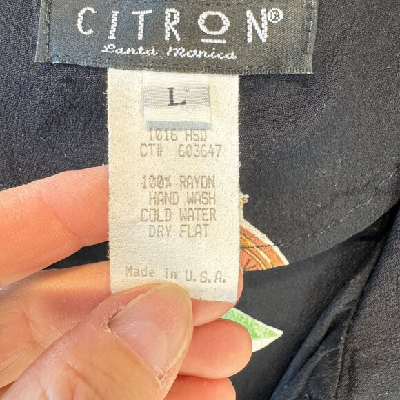 Citron Santa Monica Vintage Hats Print Shirt - Picture 2 of 6